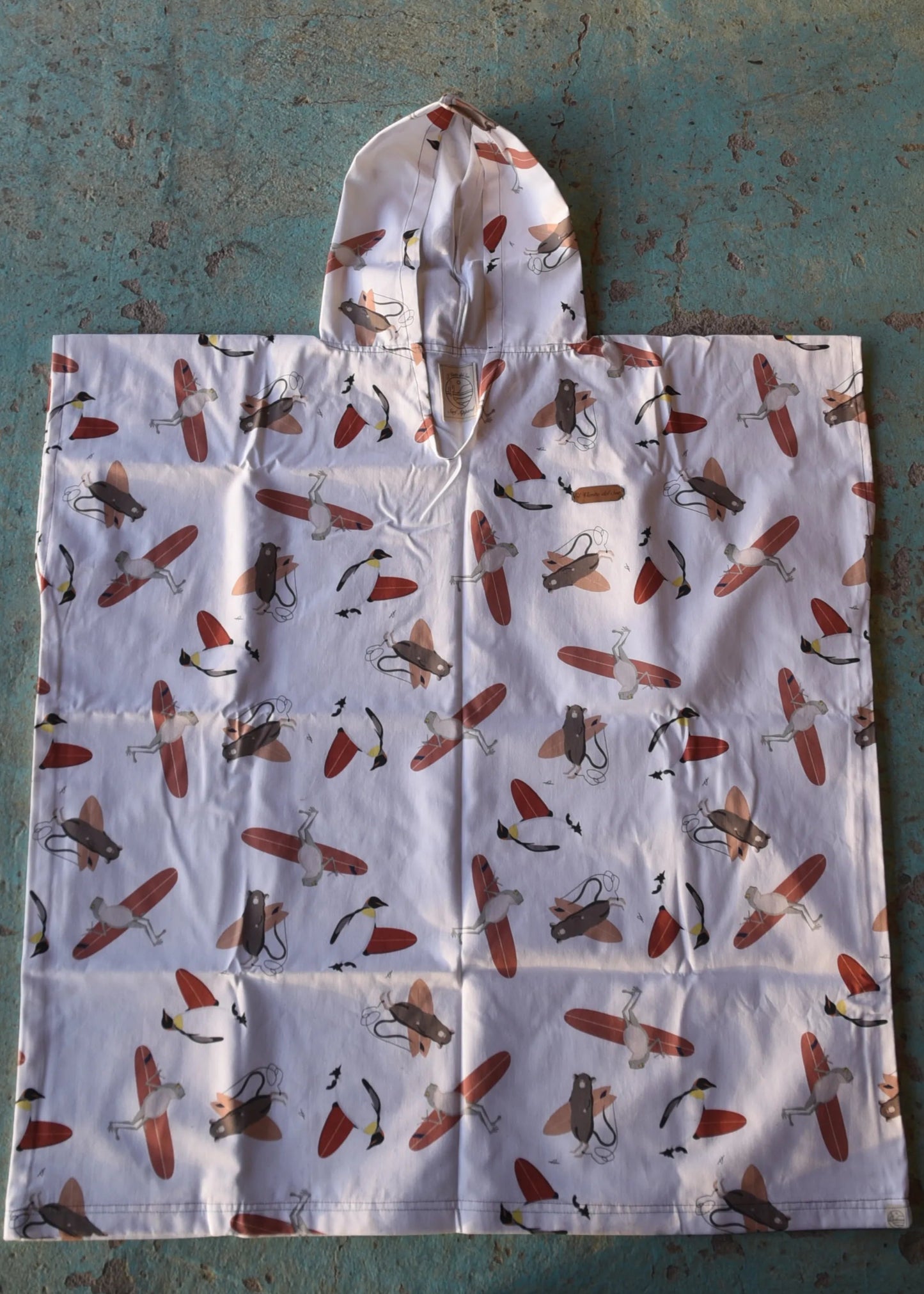 Poncho de Surf Kid Animales 100% algodón
