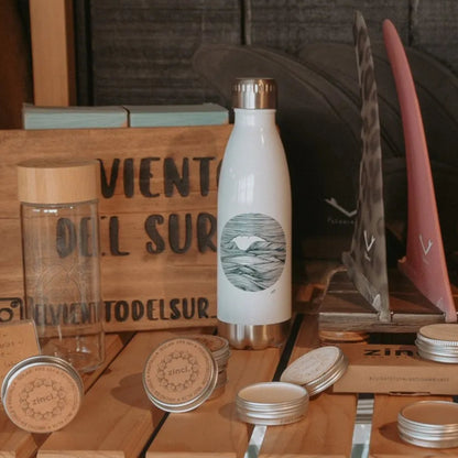 Botella Termo con Diseño de Ola