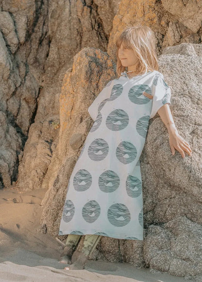 Poncho de Surf Kid Olas 100% algodón