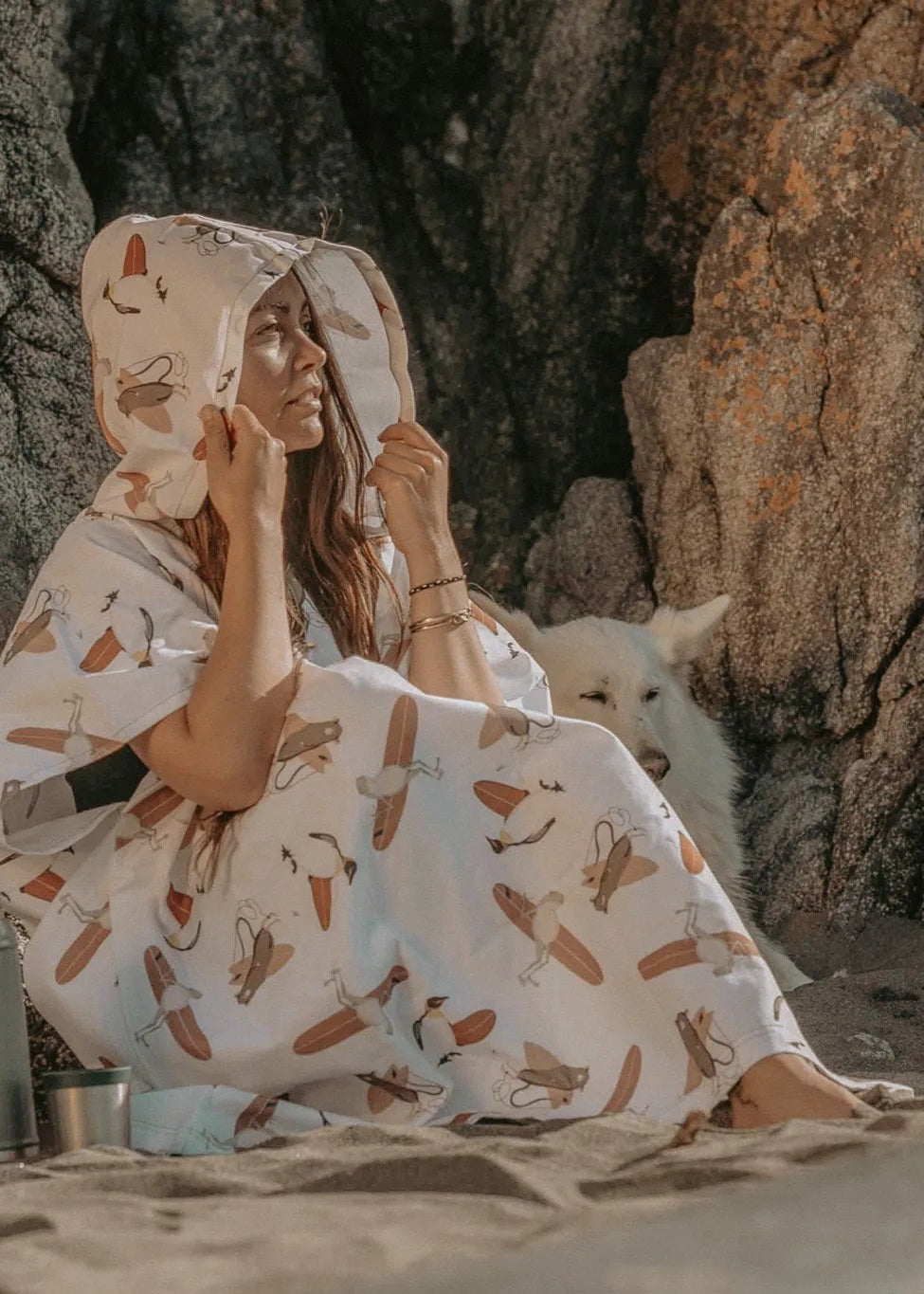 Poncho de Surf Animales 100% algodón