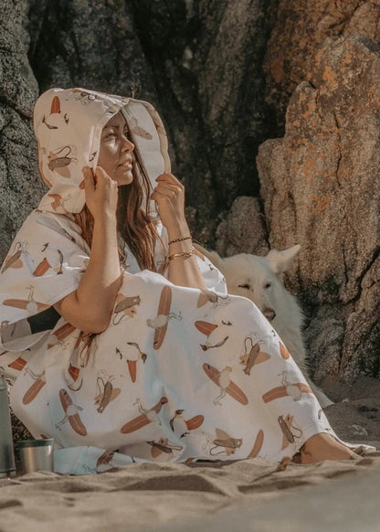 Poncho de Surf Animales 100% algodón
