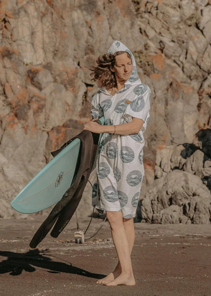 Poncho de Surf Olas 100% algodón